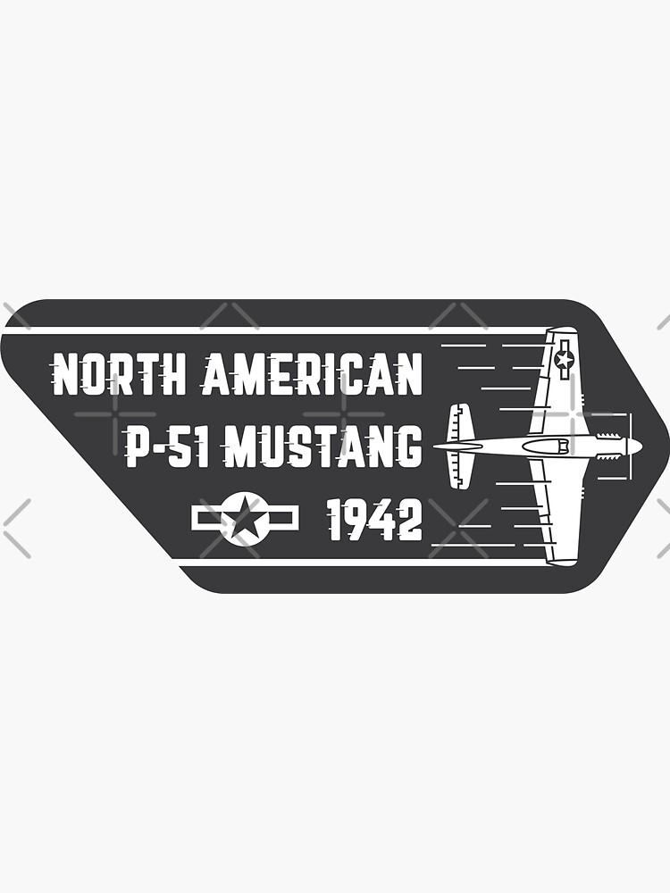 P-51 Mustang Badge by Aeronautdesign