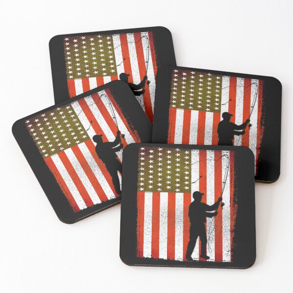 Item preview, Fishing American Flag Fisherman designed and sold by Space Art.