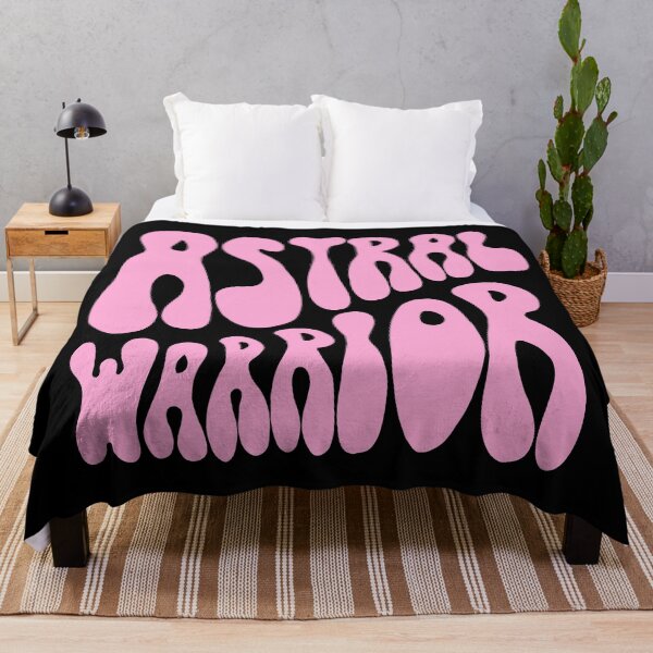 Item preview, Astral Warrior Groovy Retro 70s Hand Lettered Pink designed and sold by WPahat.