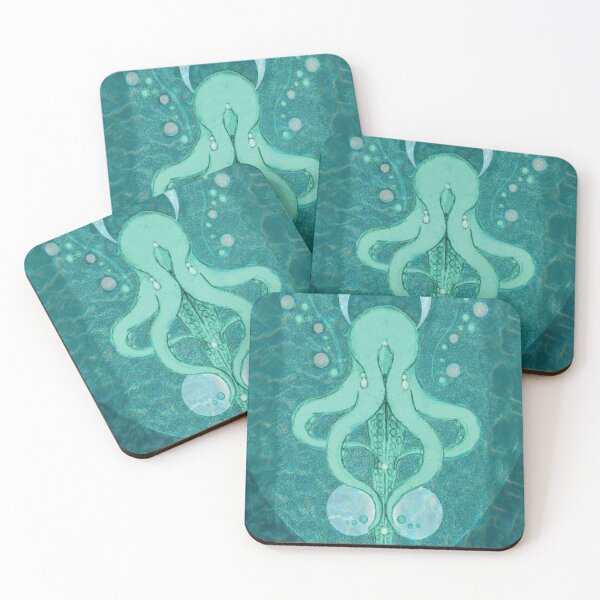 Item preview, Nautical Design Series - Octopus in Seafoam designed and sold by artimisstudio.