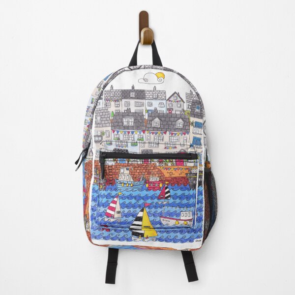 Item preview, Fishing Village designed and sold by LouiseFranksArt.
