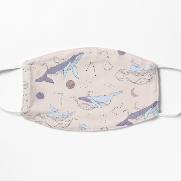 Whale space Flat Mask