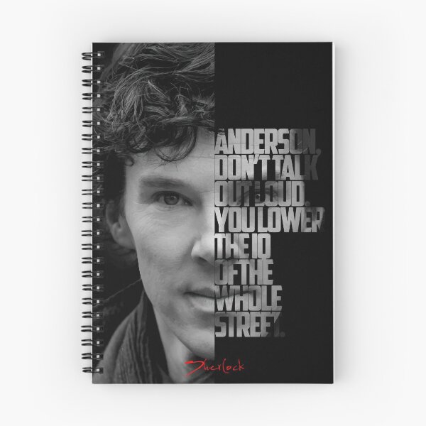 Item preview, Black and white Sherlock Tv Show quote poster designed and sold by Enea Kelo.