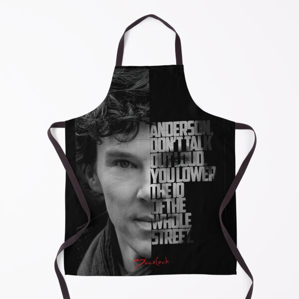 Item preview, Black and white Sherlock Tv Show quote poster designed and sold by Enea Kelo.