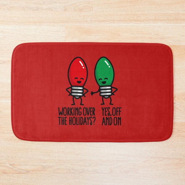 Item preview, Funny Christmas lights pun Working over holidays designed and sold by LaundryFactory.