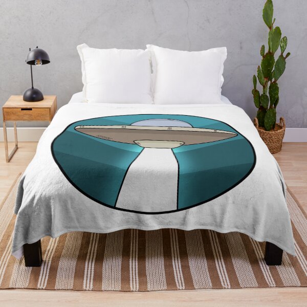 Item preview, Cute UFO with blue background designed and sold by Butterfly-Dream.