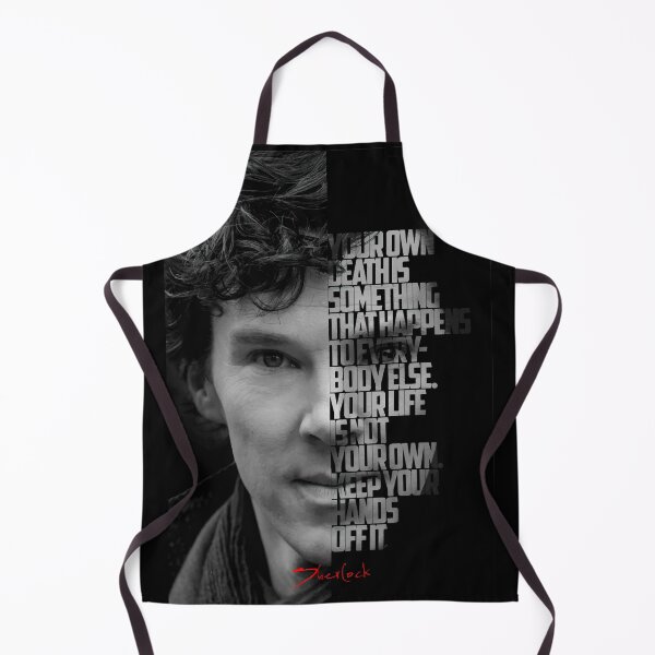 Item preview, Black and white Sherlock Tv Show quote poster designed and sold by Enea Kelo.