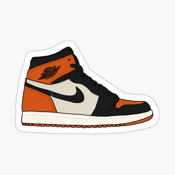 JORDAN 1 RETRO HIGH SHATTERED BACKBOARD Sticker