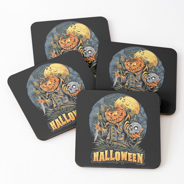 Item preview, Halloween scary, skull head and gourd designed and sold by yassinehelal.