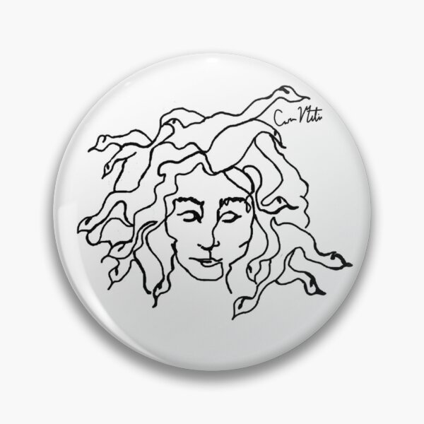 Item preview, Medusa Line Drawing designed and sold by carasattic.