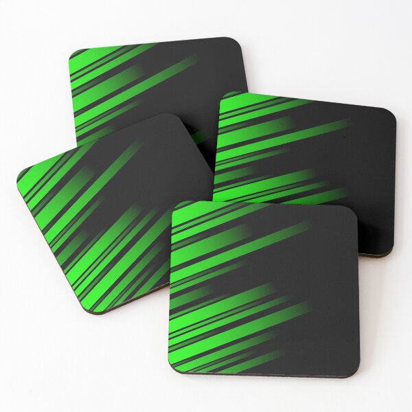 Item preview, Abstract Neon Green and Black Striped Backround designed and sold by SoccaTamam.