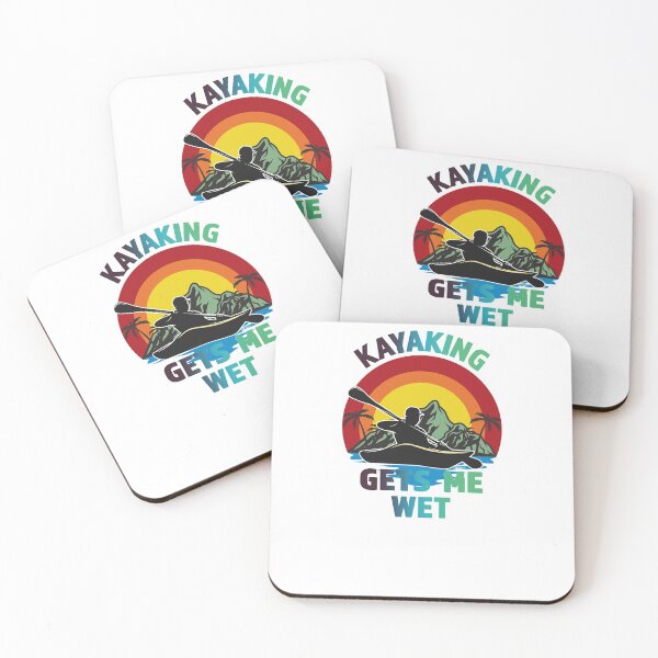 Item preview, Kayaking Gets Me Wet - Great gift for The Kayak Fan - Multi Color lettering & Multi color Design designed and sold by Richard529.
