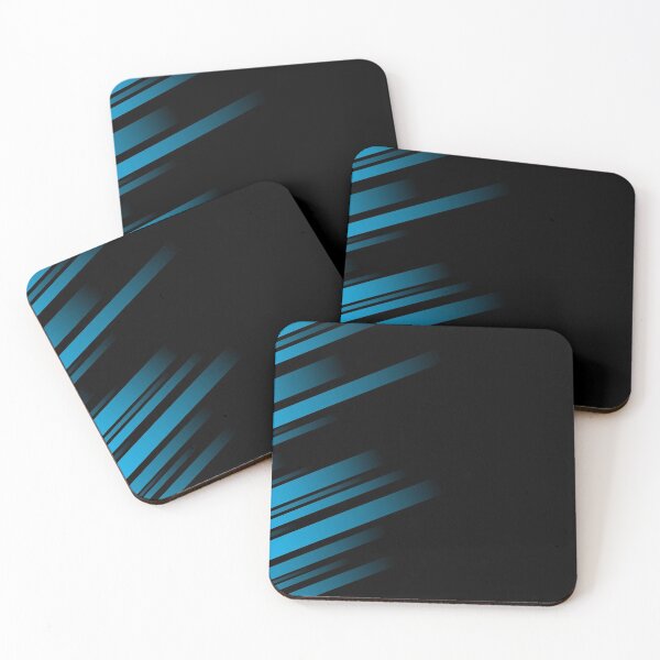 Item preview, Abstract Blue and Black Striped designed and sold by SoccaTamam.