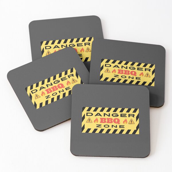 Item preview, Danger BBQ Zone Warning Sign Barbecue Grilling  designed and sold by pbstylesetters.