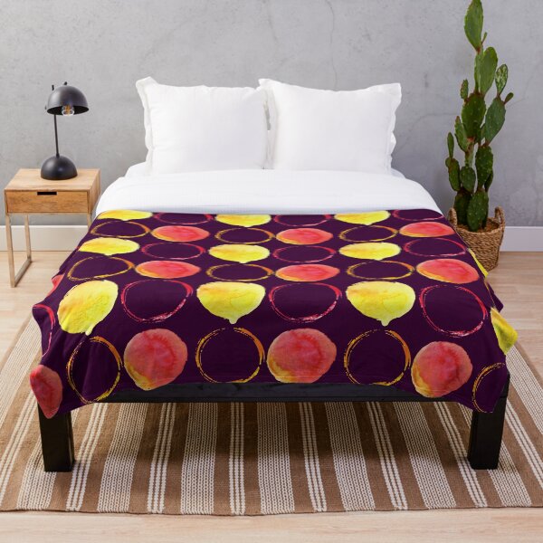 Aperçu de l'œuvre Motif de cercles d'aquarelle, orangeyy créée et vendue par smashingarb.