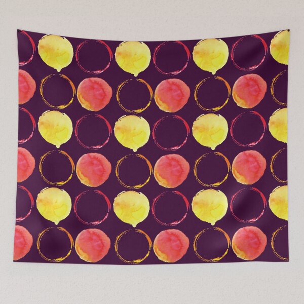 Item preview, Watercolor Circles Pattern Motive, orangeyy designed and sold by smashingarb.