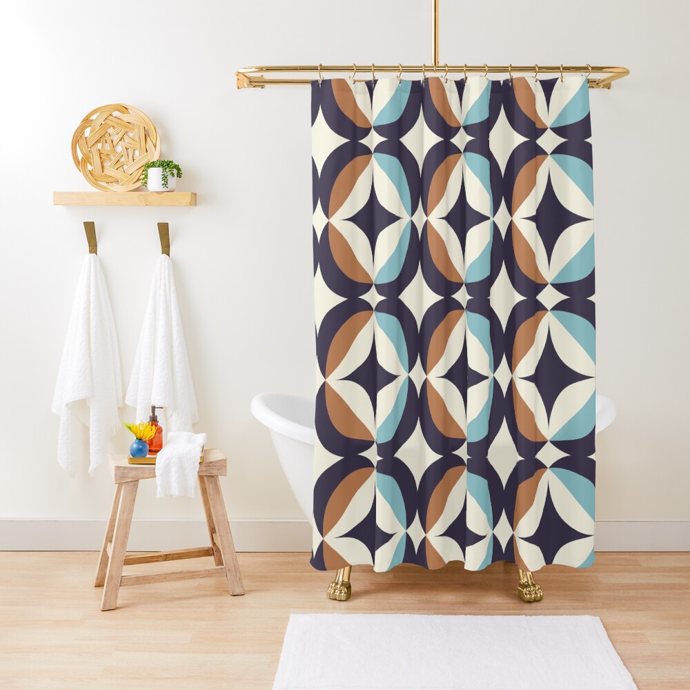 Mid Century Modern Mcm Skandia Shower Curtain For Sale By Kwillhoite