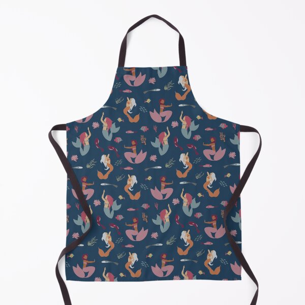 Item preview, Mermaids on Navy Condensed designed and sold by A2Gretchen.