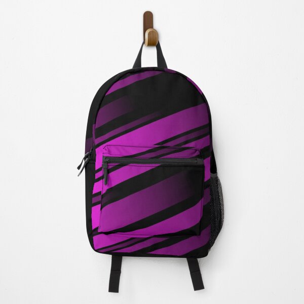 Item preview, Abstract Glowing Fuchsia and Black Striped designed and sold by SoccaTamam.