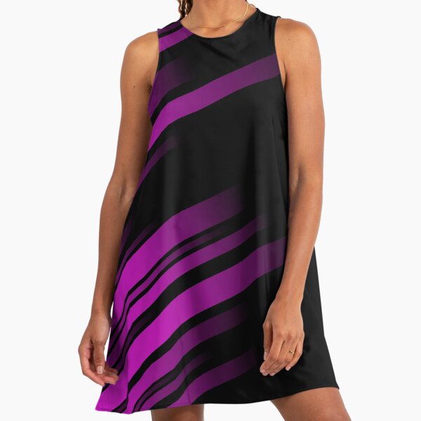 sexy black winter dress Miss Circle Women Zania Pink Stripe Ruched Breast Cotton Jacquard Midi Dress main image 0