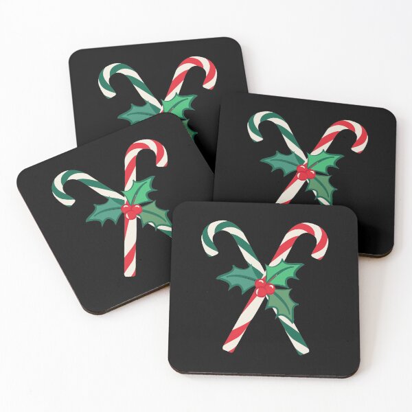 Item preview, Vintage Christmas Candy Cane Holly designed and sold by AubrieBea.