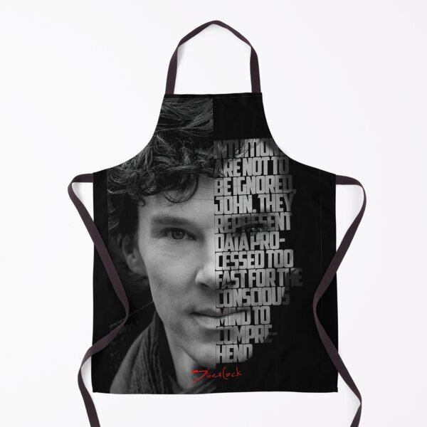 Item preview, Black and white Sherlock Tv Show quote poster designed and sold by Enea Kelo.