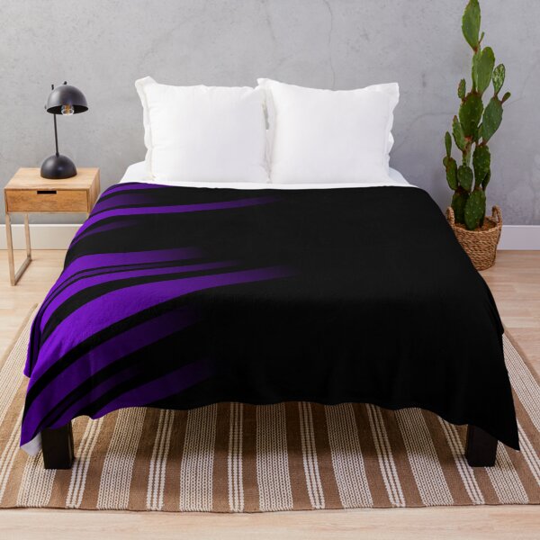 Item preview, Abstract Purple and Black Striped designed and sold by SoccaTamam.