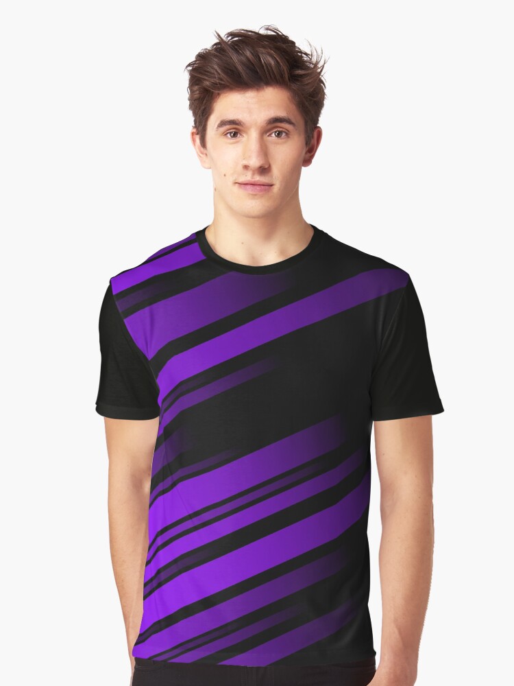 Abstract Purple and Black Striped