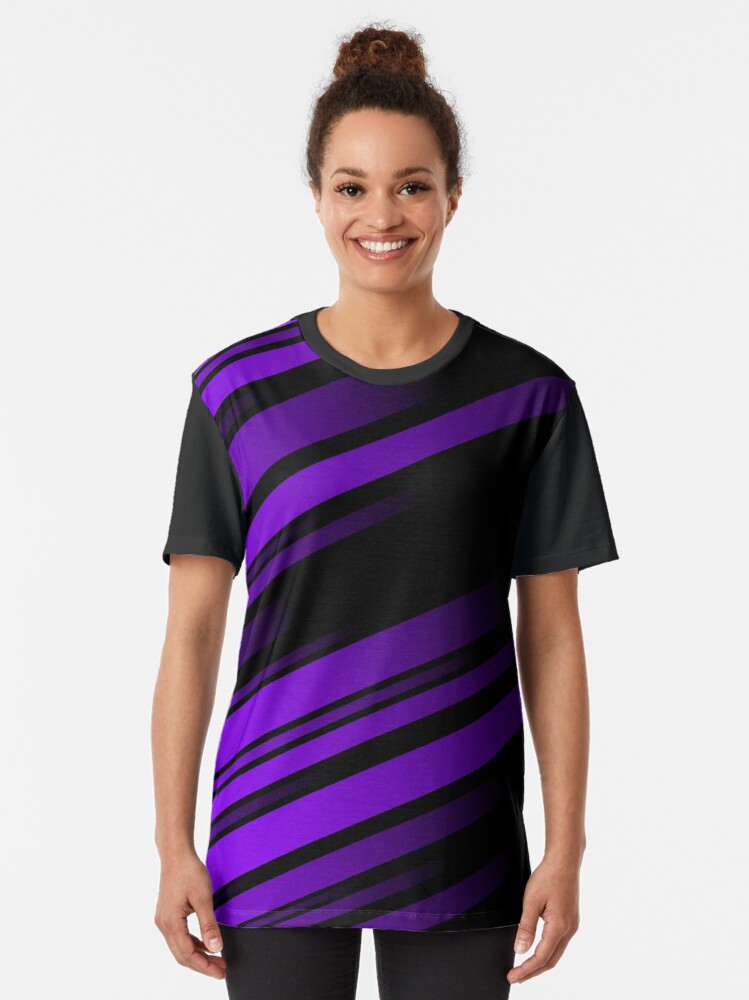 Abstract Purple and Black Striped