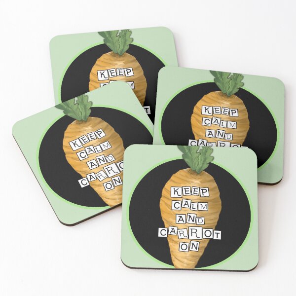 Item preview, Carrot digital illustration Keep calm and carrot on designed and sold by PurrfectCorner.
