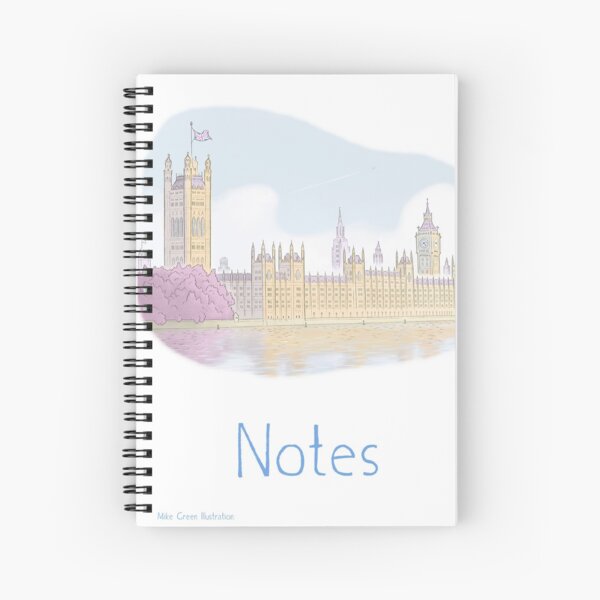 London's Palace of Westminster Notebook Spiral Notebook