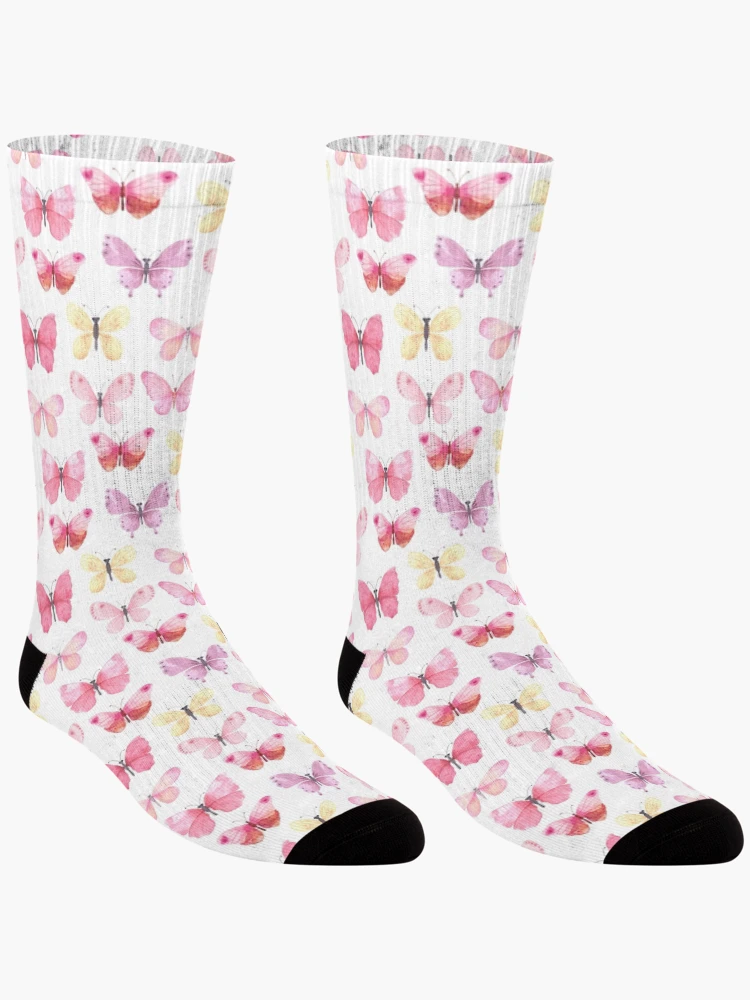 Thumbnail 3 of 5, Socks, Butterfly pattern designed and sold by CallSignNacho.