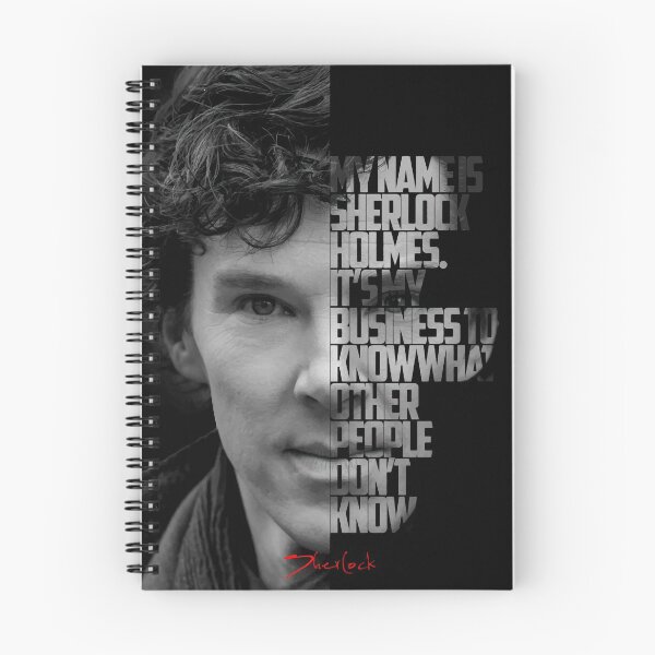 Item preview, Black and white Sherlock Tv Show quote poster designed and sold by Enea Kelo.