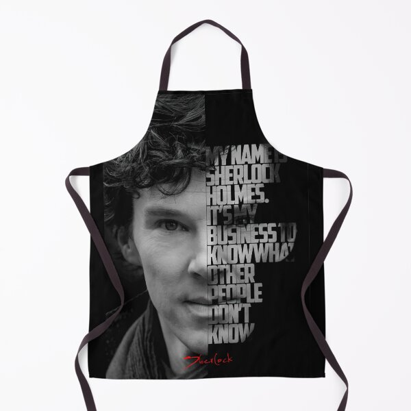 Item preview, Black and white Sherlock Tv Show quote poster designed and sold by Enea Kelo.