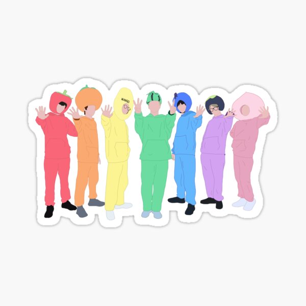 ENHYPEN as Fruits in Chamber 5 Sticker