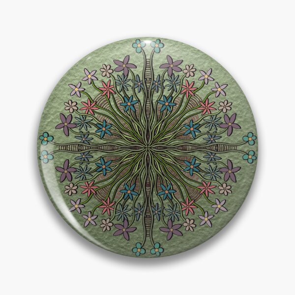 Item preview, Psychedelic Flower Mandala Illustration  designed and sold by soultinted.
