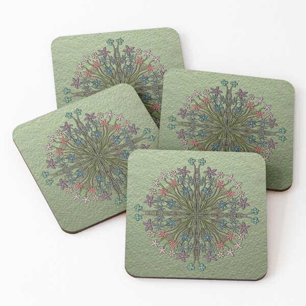 Item preview, Psychedelic Flower Mandala Illustration  designed and sold by soultinted.