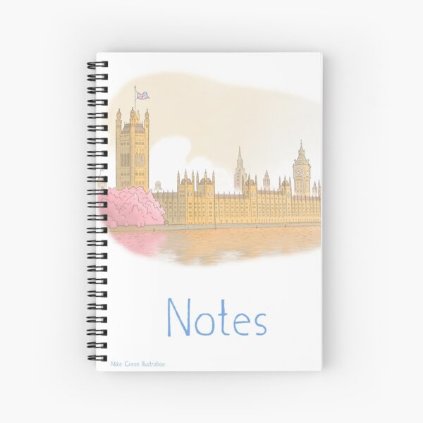 London's Palace of Westminster Notebook Spiral Notebook