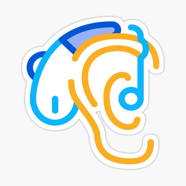 hard of hearing Sticker