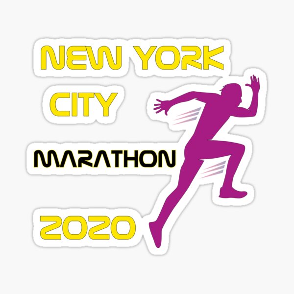 3x5 inch Oval New York Marathon Sticker run running I ran 26.3 ny nyc city