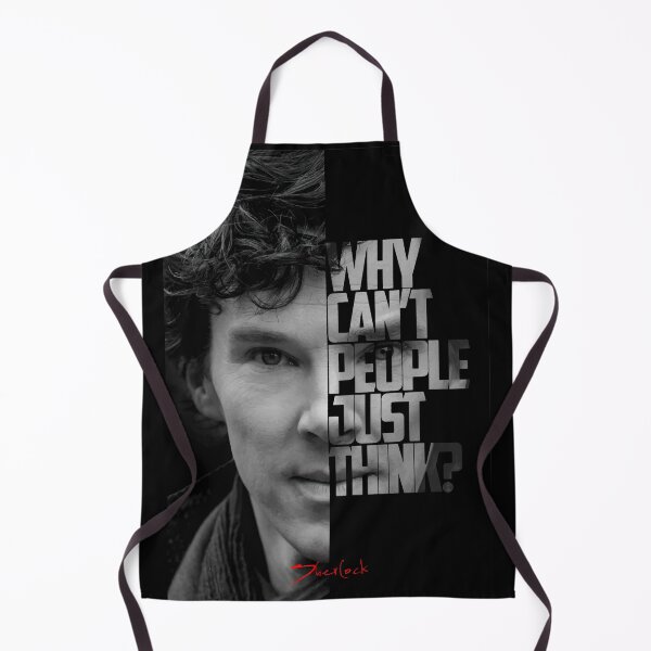 Item preview, Black and white Sherlock Tv Show quote poster designed and sold by Enea Kelo.