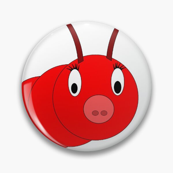 Item preview, Cute red caterpillar designed and sold by hop2swing.