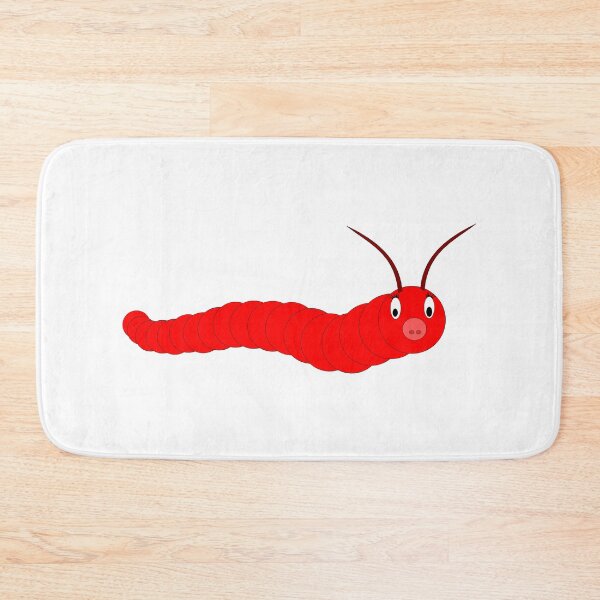 Item preview, Cute red caterpillar designed and sold by hop2swing.