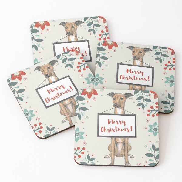 Item preview, Christmas Greyhound designed and sold by AnnaAndVibes.
