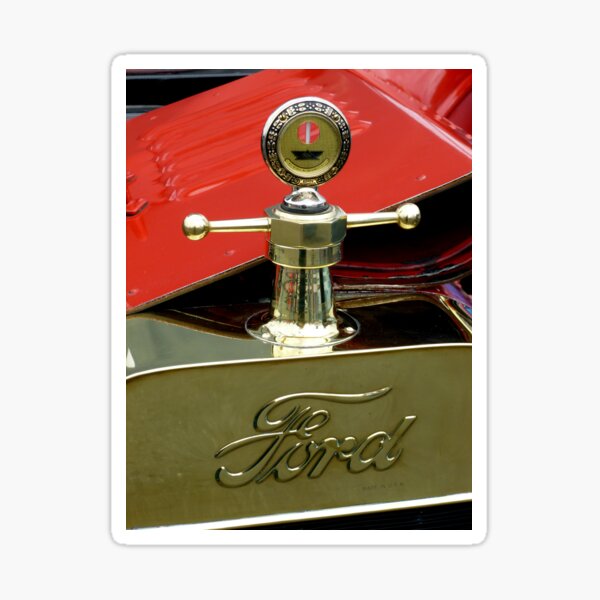A 1915 Model T ~ "Motometer" which is a ~ Hood Ornament ~ Radiator Cap ~Temperature Gauge~ Sticker