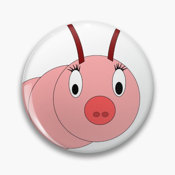 Item preview, Cute bright pink caterpillar designed and sold by hop2swing.