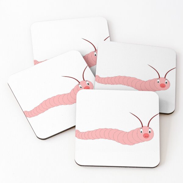 Item preview, Cute bright pink caterpillar designed and sold by hop2swing.