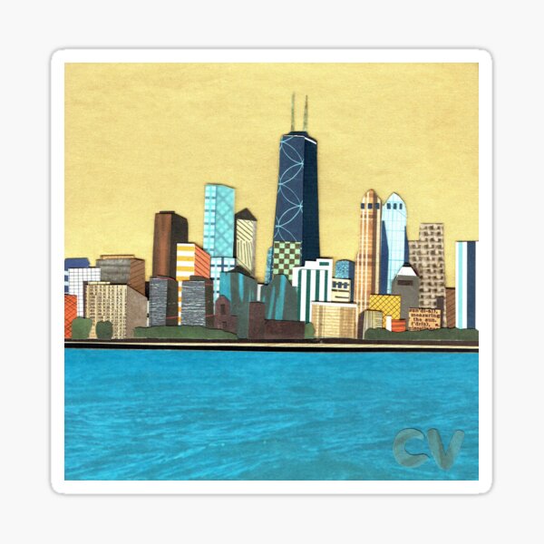 Golden Chicago Sticker