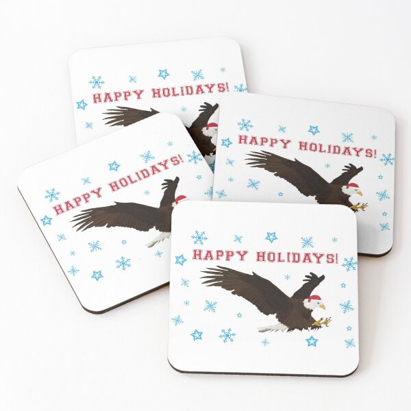 Item preview, Happy Holidays Eagle designed and sold by cmd-art.