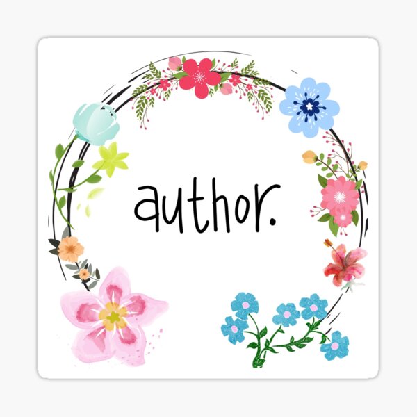 Author. Sticker